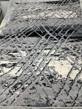 Alin rug in charcoal / light grey, 120 x 170 cm