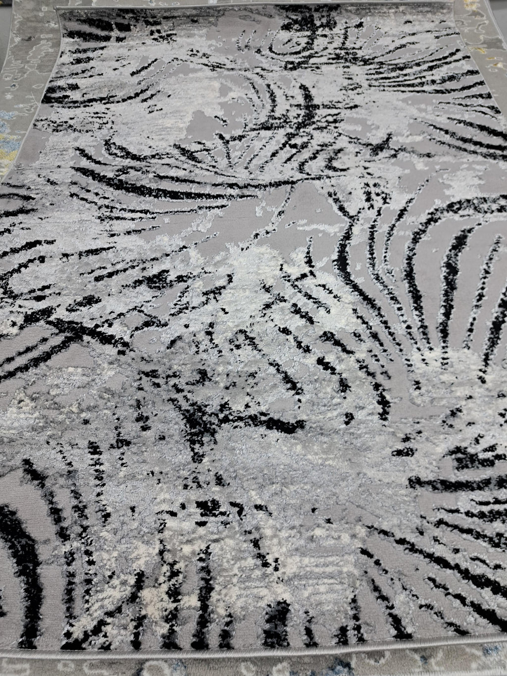 Alin rug in dark grey / black, 120 x 170 cm