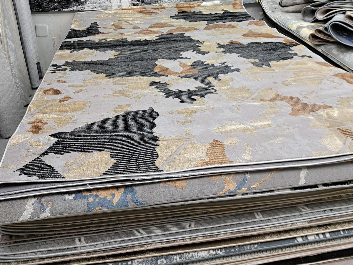 Alin rug in grey / charcoal, 200 x 290 cm