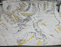 Alin rug in grey / gold, 200 x 290 cm