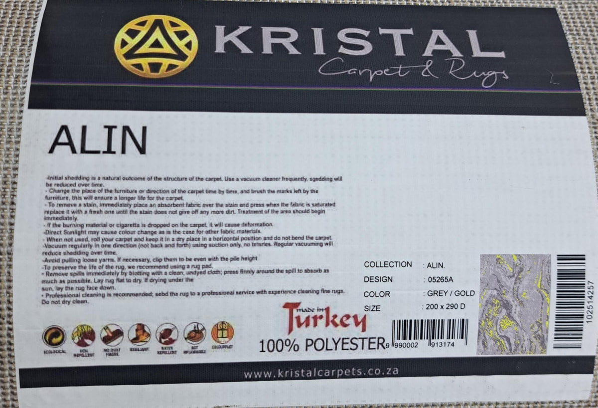 Alin grey / gold design detail, code 05265A