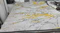 Alin rug in grey / gold, 200 x 290 cm