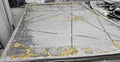 Alin rug in grey / gold, 200 x 290 cm