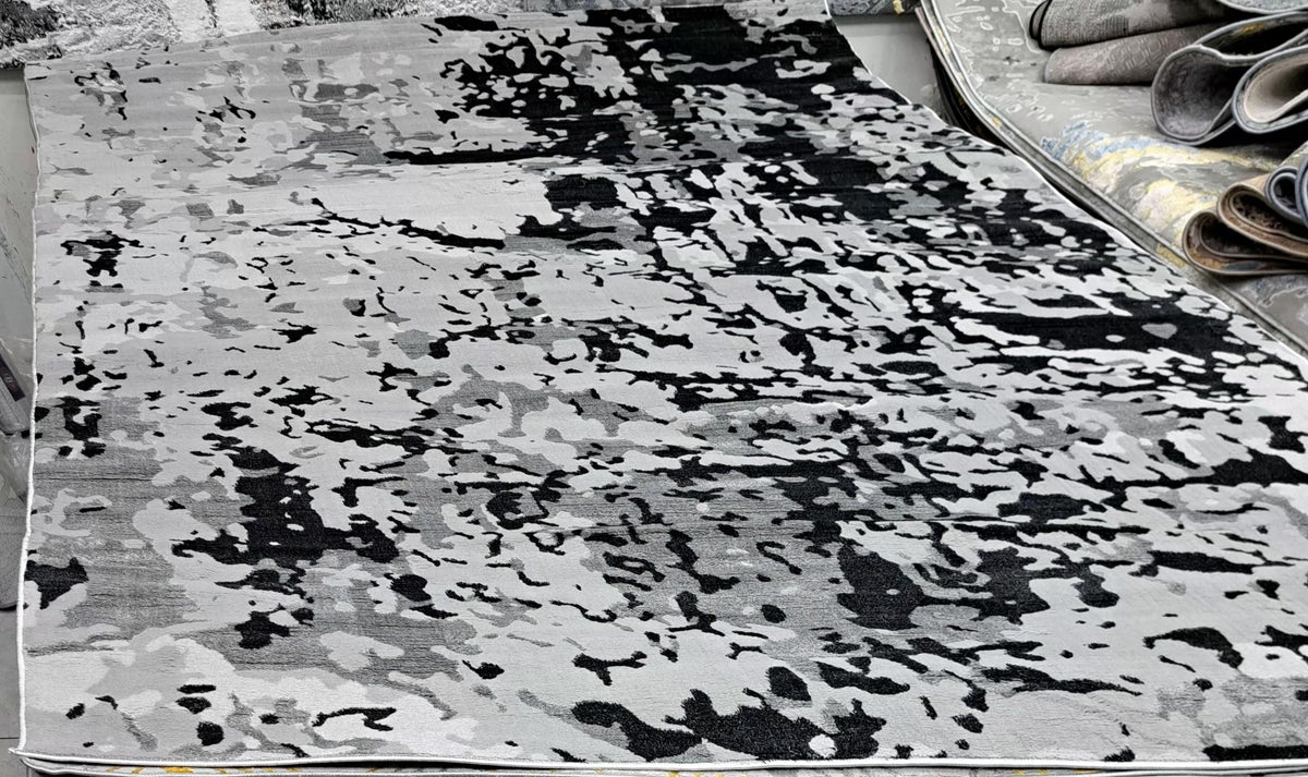 Alin rug in grey / grey, 200 x 290 cm
