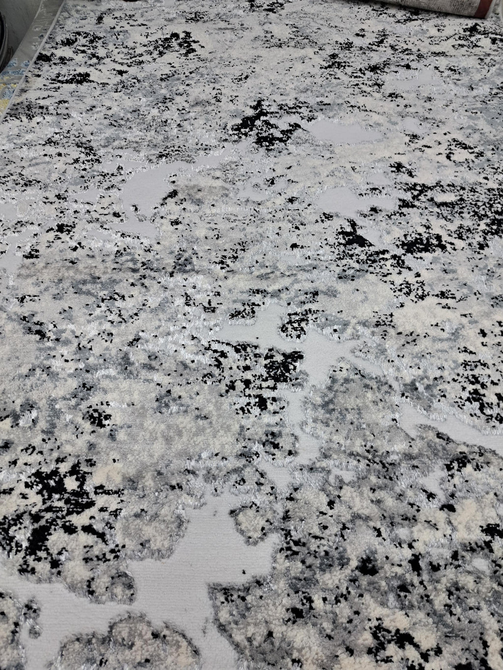 Alin rug in light grey / dark grey, 120 x 170 cm