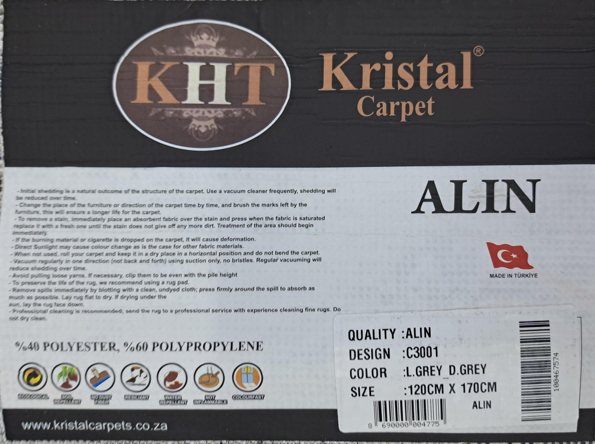 Alin light grey / dark grey design detail, code C3001