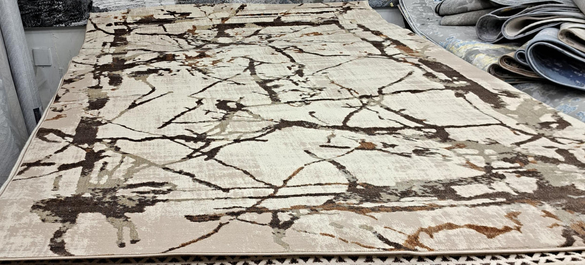Alin rug in taupe brown, 200 x 290 cm
