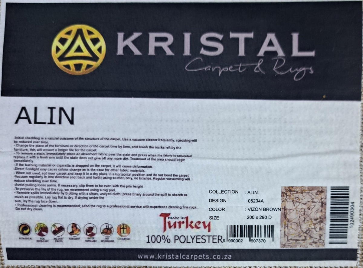 Alin taupe brown design detail, code 05234A