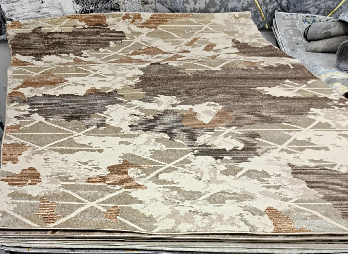 Alin rug in taupe / brown, 200 x 290 cm