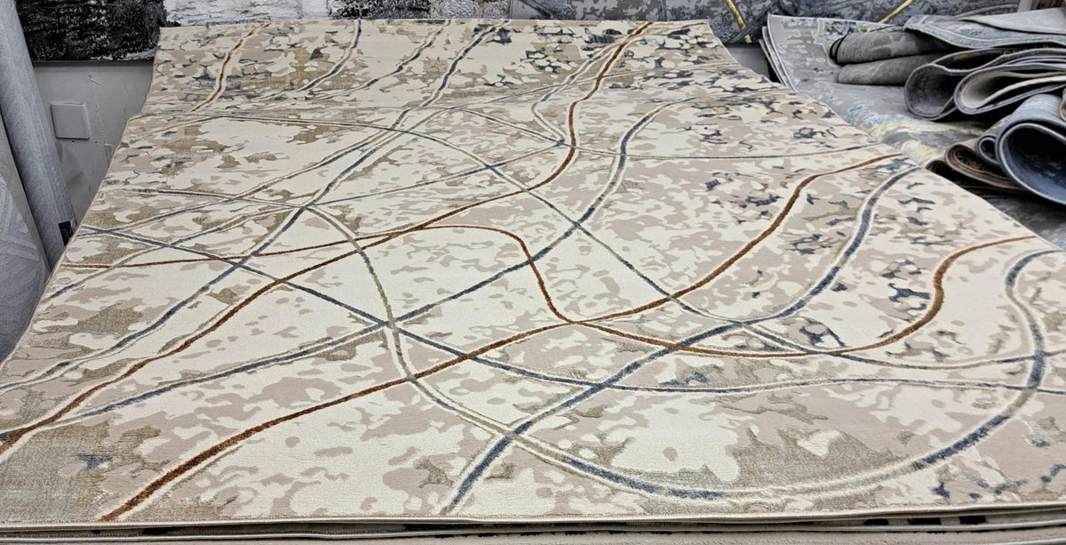 Alin rug in taupe / grey, 200 x 290 cm