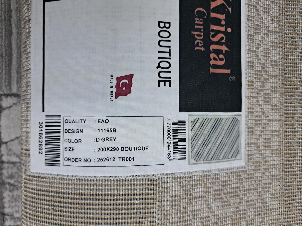 Boutique dark grey design detail, code 11165B