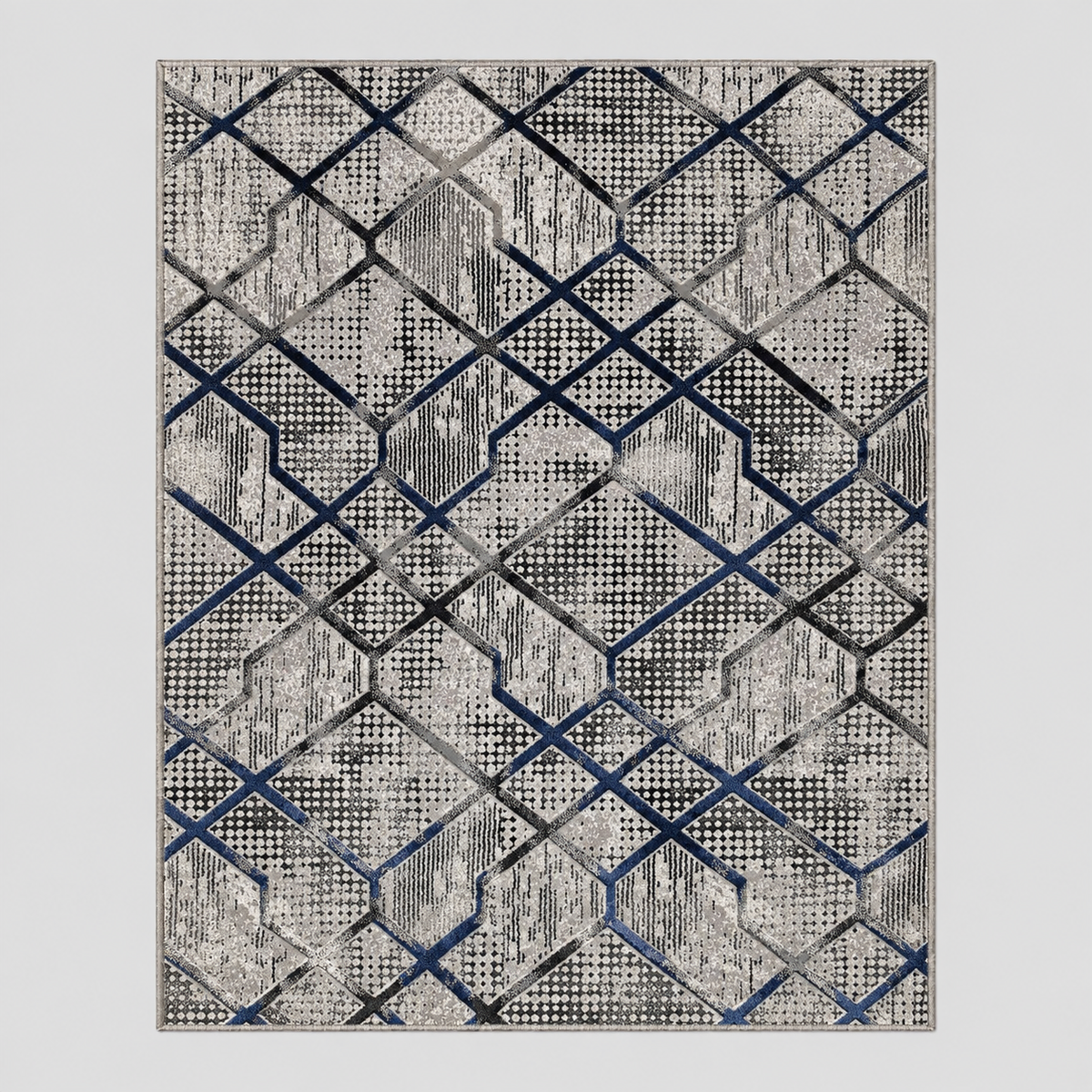 Kristal Diamond carpet 160/230 blue/grey