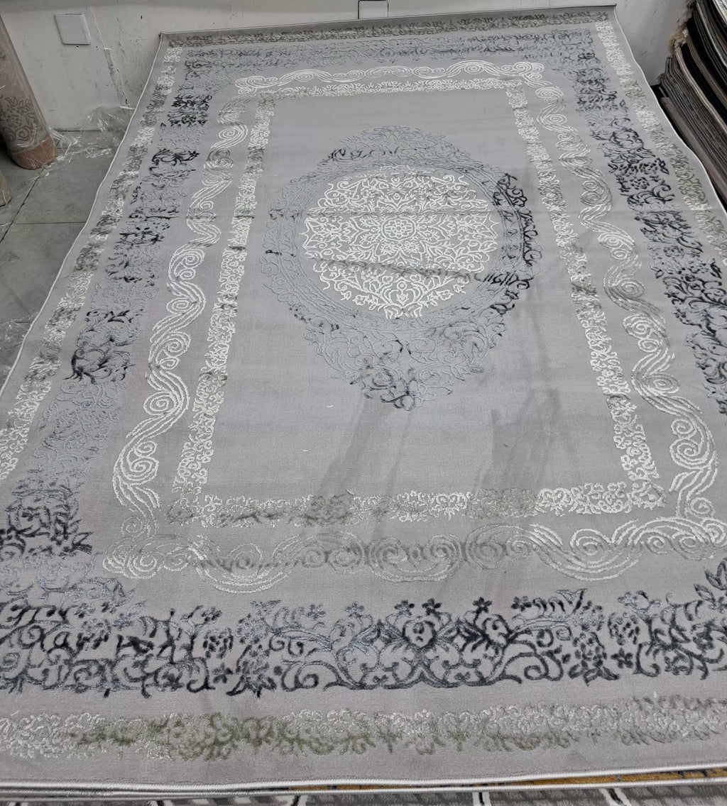 Joburg rug in dark grey / green, 200 x 290 cm
