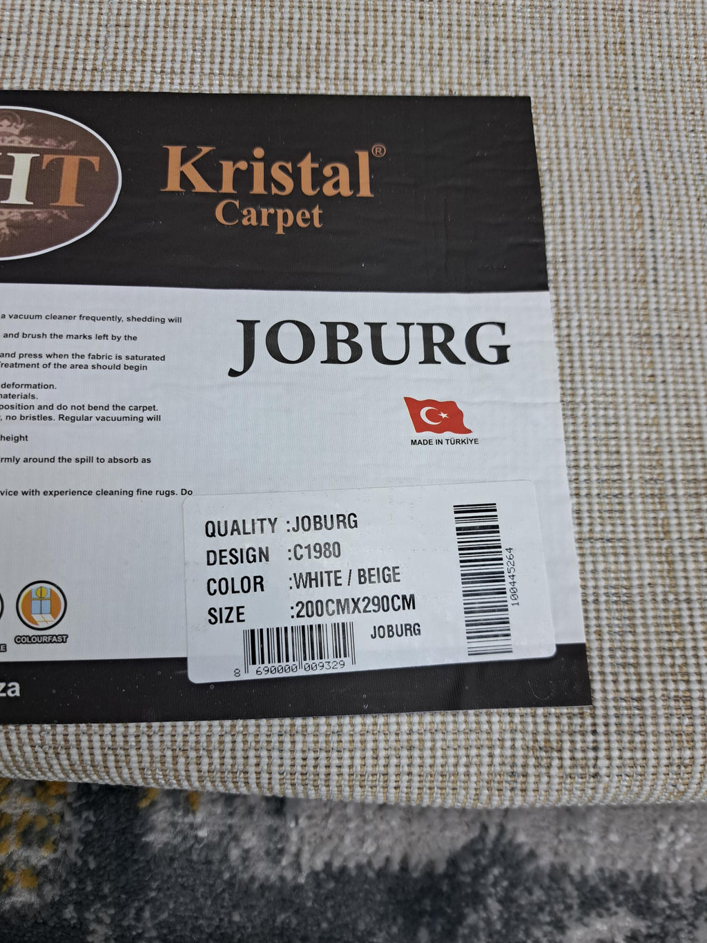 Joburg white / beige design detail, code C1980