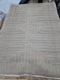 Jute rug in dark beige / dark beige, 120 x 170 cm