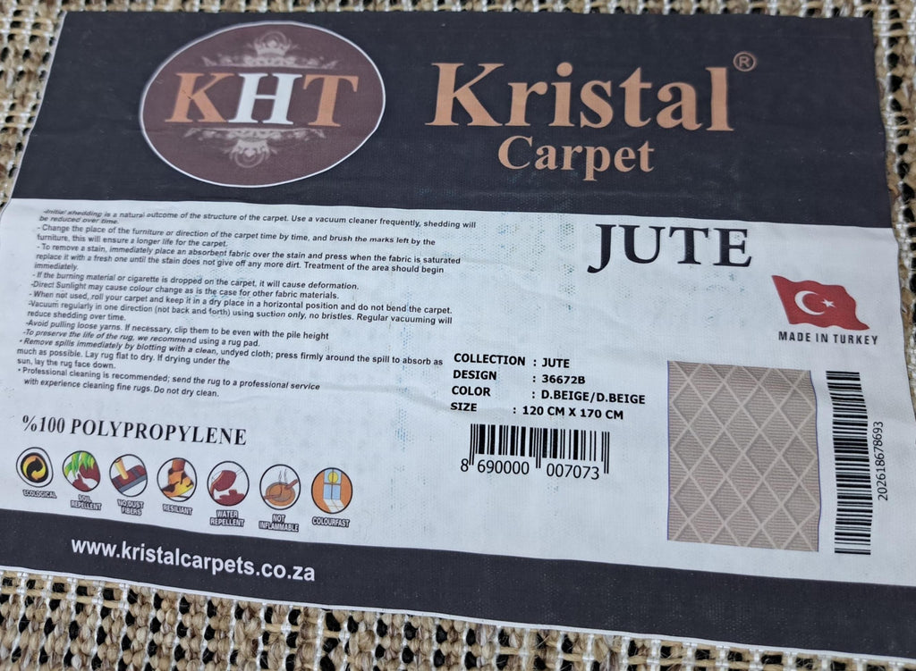 Jute dark beige / dark beige design detail, code 36672B