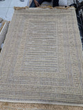 Jute rug in dark beige / light brown, 120 x 170 cm