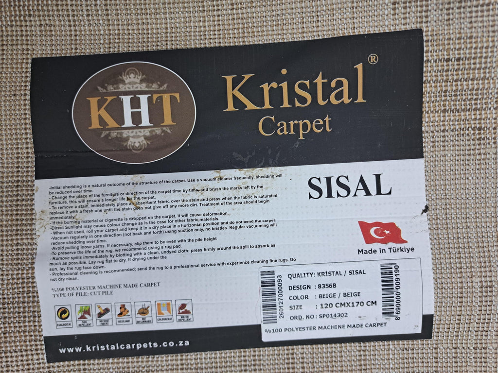 Sisal beige / beige design detail, code 8356B