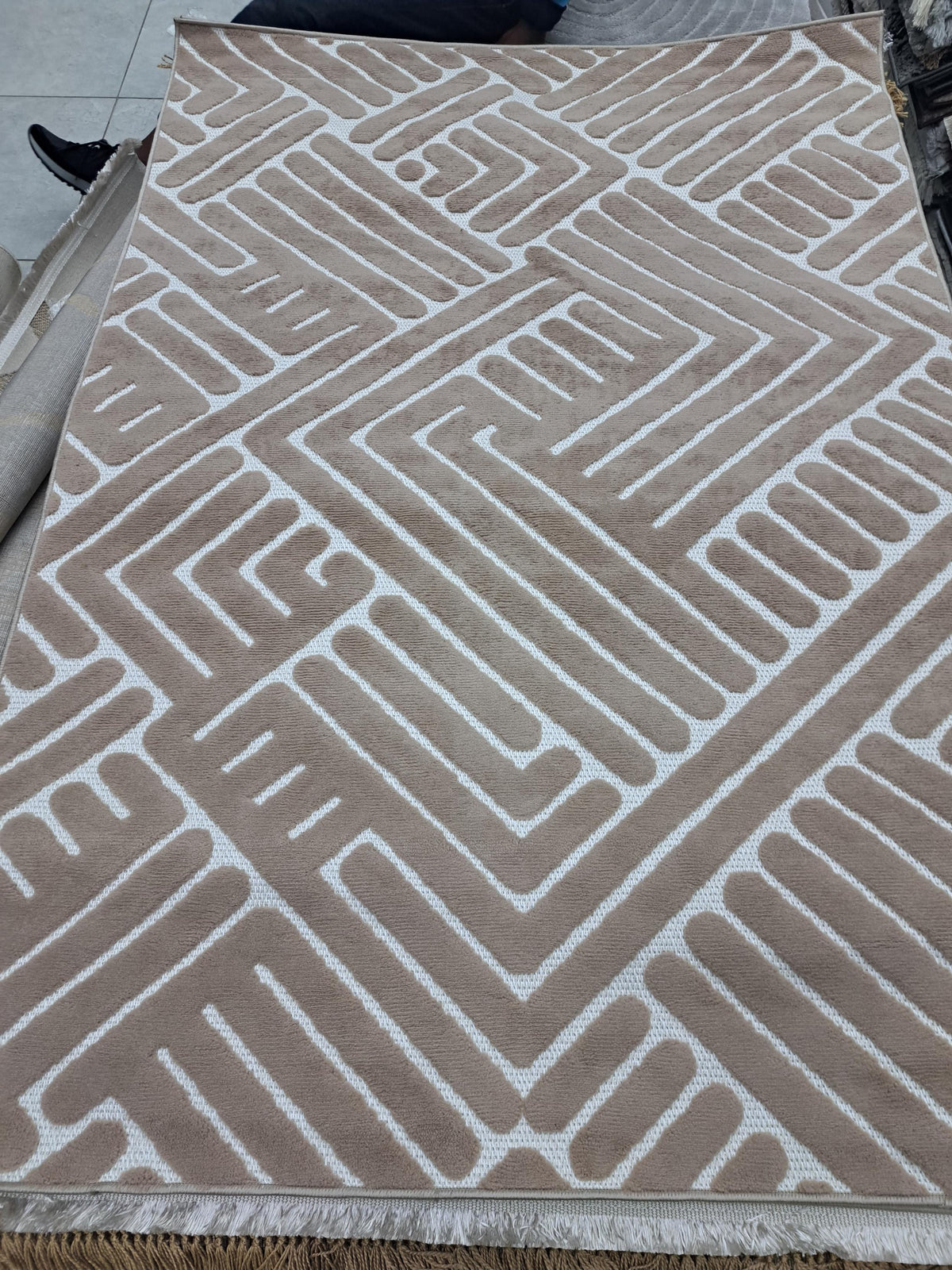 Sisal rug in brown, 120 x 170 cm