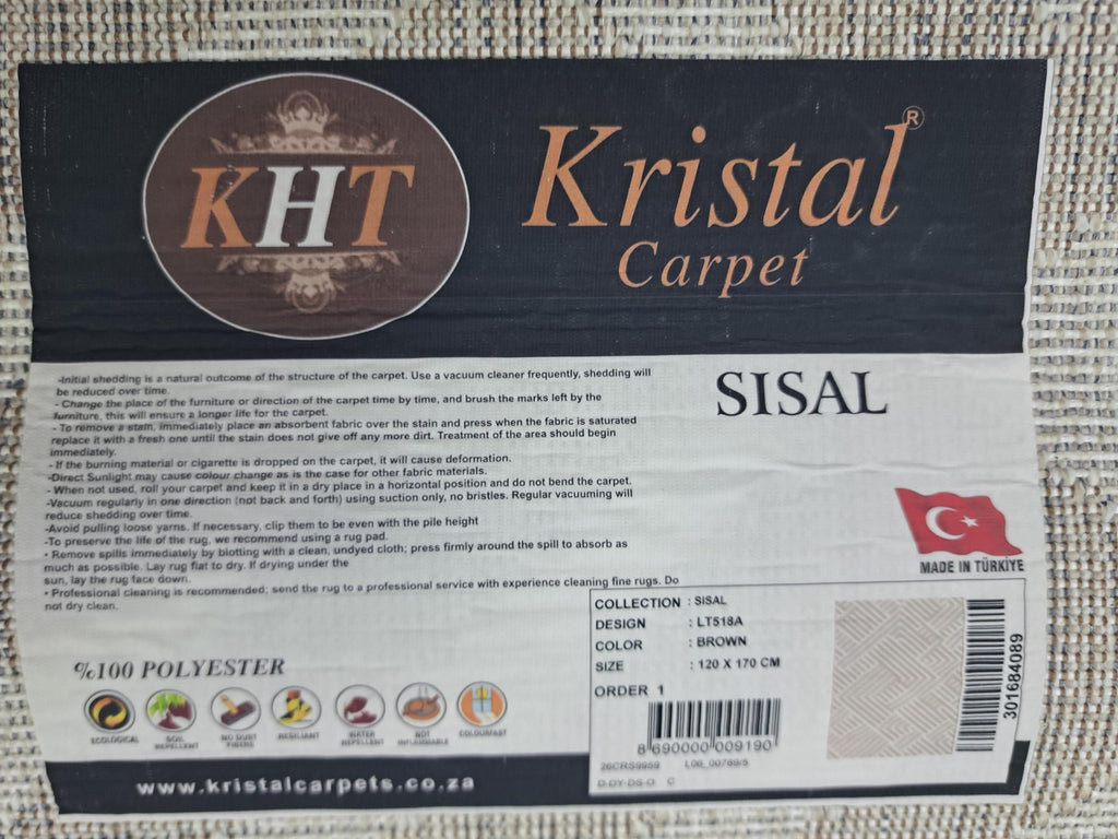 Sisal brown design detail, code LT518A