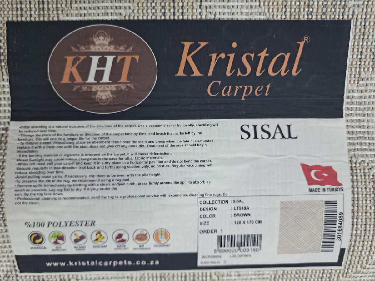 Sisal brown design detail, code LT518A