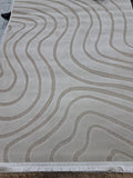 Sisal rug in dark beige / dark beige, 120 x 170 cm