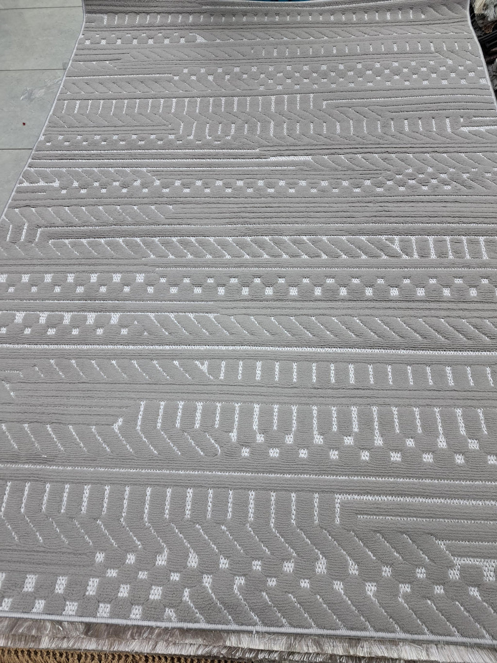 Sisal rug in dark grey, 120 x 170 cm