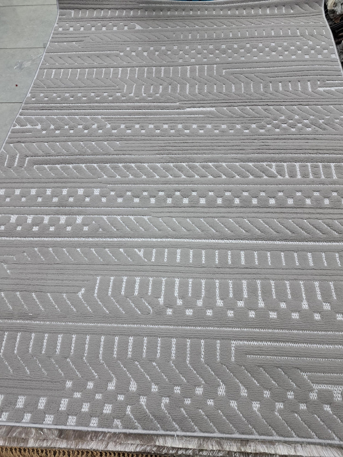 Sisal rug in dark grey, 120 x 170 cm