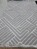 Sisal rug in dark grey, 120 x 170 cm