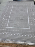 Sisal rug in dark grey, 120 x 170 cm