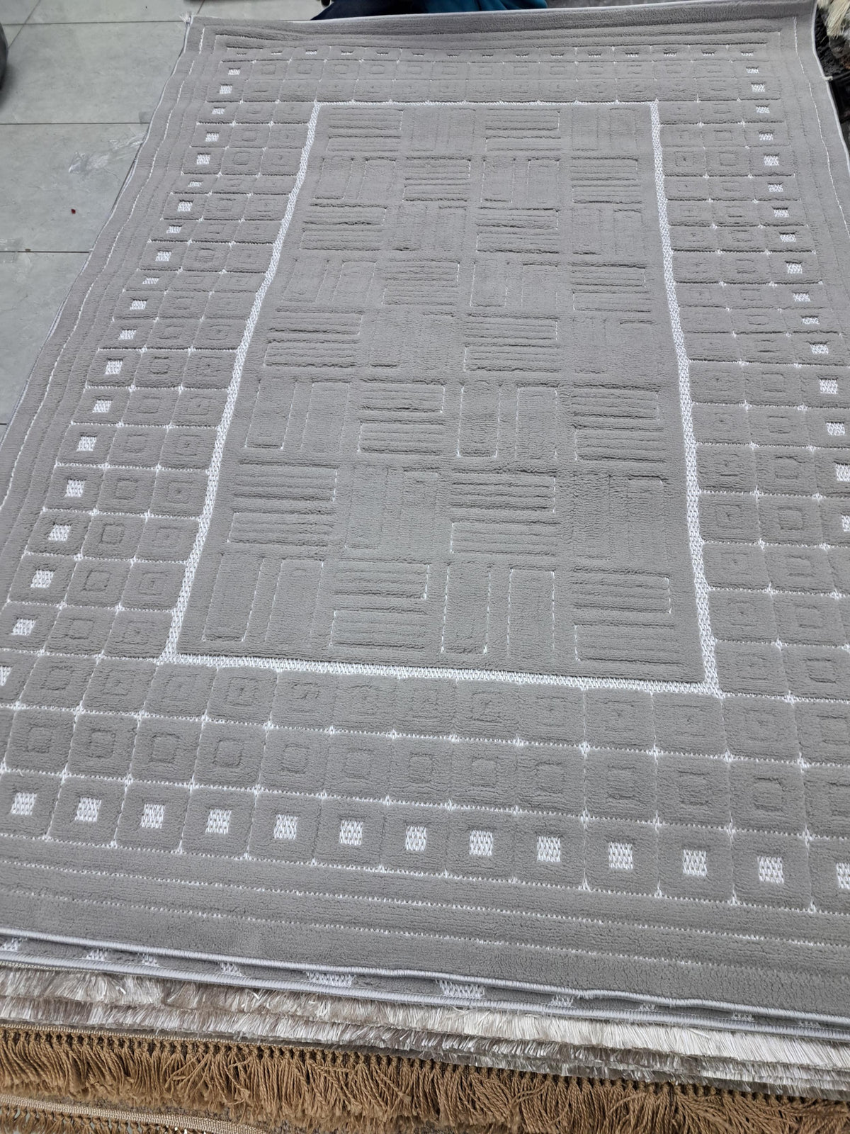 Sisal rug in dark grey, 120 x 170 cm